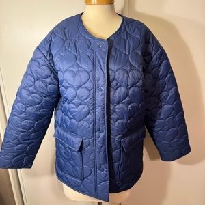 Forever 21 Heart quilted puffer jacket